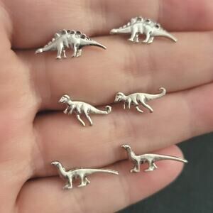 3 pair dinosaur earrings